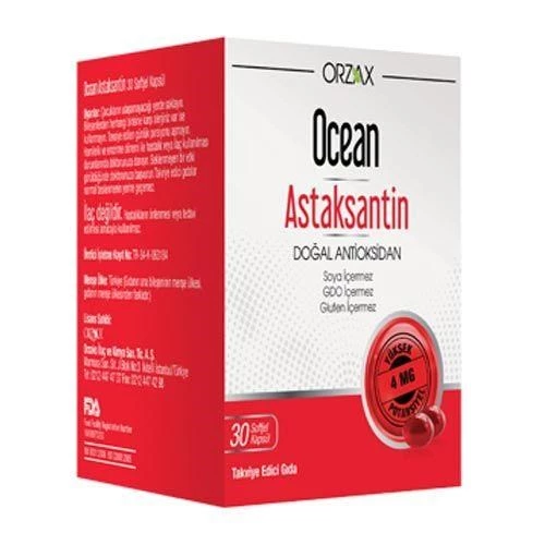 Ocean Astaksantin 30 Kapsül