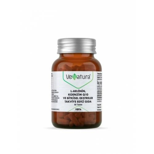 Venatura L-arjinin Koenzim Q10 ve Bitkisel Ekstreler 60 Kapsül