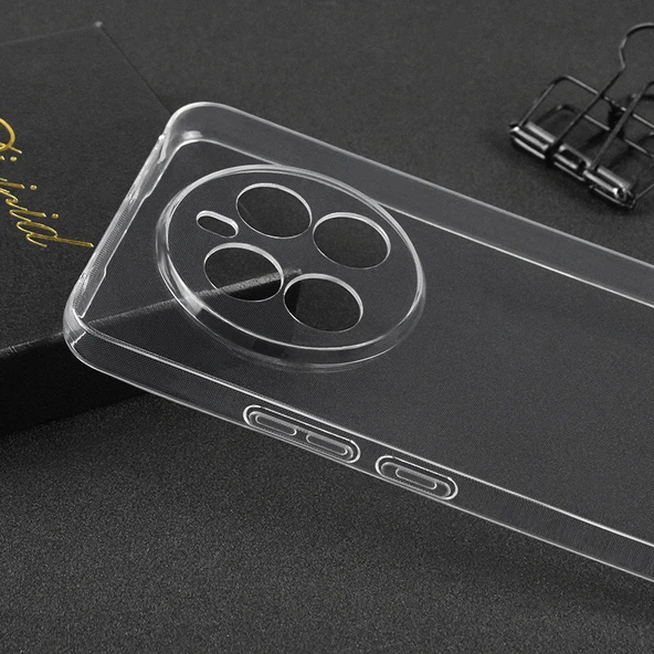 Gpack Realme 12 Plus uyumlu Kılıf Süper Silikon Kamera Korumalı Şeffaf - Resim 4