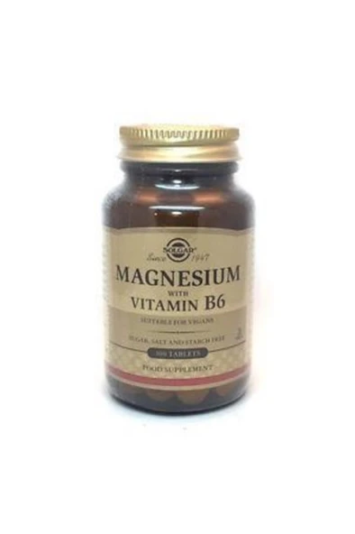 Solgar Magnesium with Vitamin B6 100 Tablet