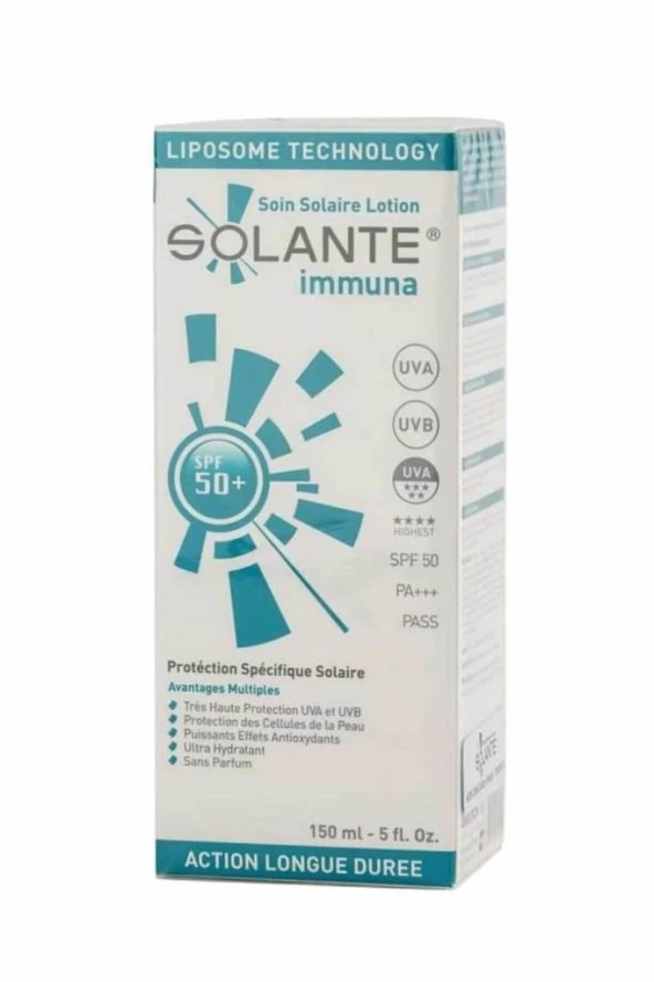 Solante Immuna Sun Care Lotion Spf 50+ 150 ml İmmunolojik Koruma Güneş Losyonu
