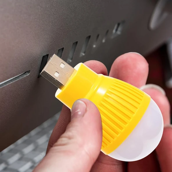 POWERMASTER PM-34389 USB BEYAZ GECE LAMBASI MİNİ AMPUL AYDINLATMA - 4