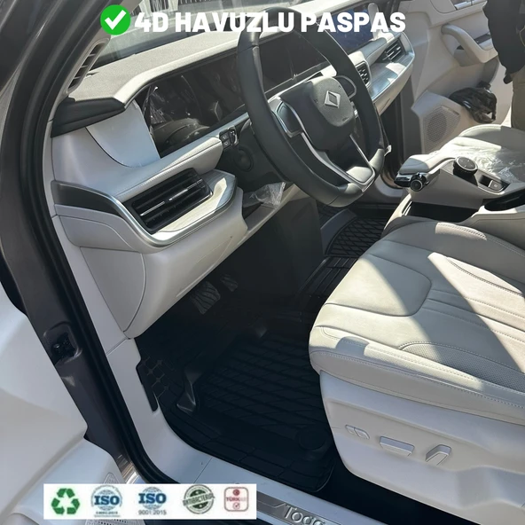 Jeep Renegade 2019 4D HAVUZLU ÜNİVERSAL YENİ NESİL PASPAS SİYAH GOLD SERİ - Resim 3