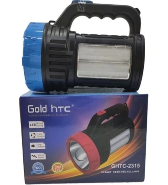 Kullanımı Kolay Şarj Edilebilir 3 Watt Led GHTC-2315 El Feneri