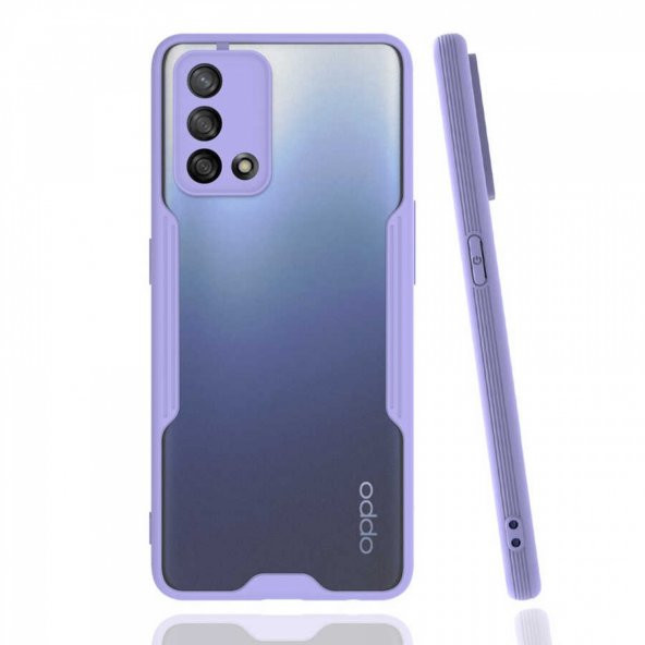 Oppo A74 4G  Renkli Kenarlı Silikon Kılıf