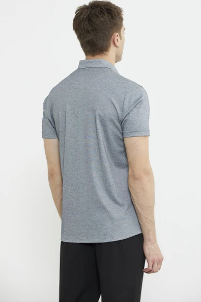 Kısa Kol Slim Fit Penye Gömlek - Gri - 6