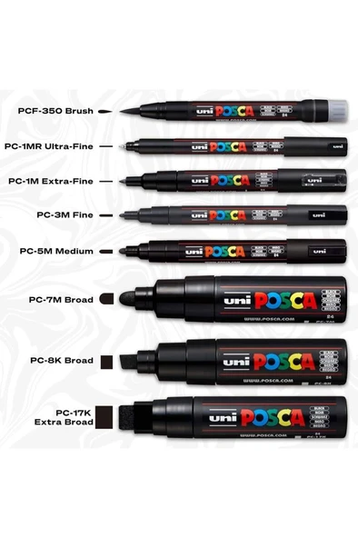 Posca 16'lı Set Marker Pc-3m (0.9-1.3MM) Paketiyle - Resim 4