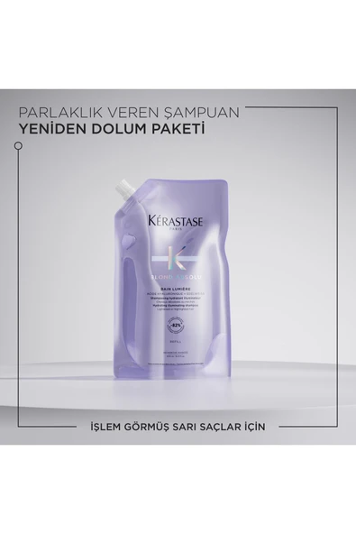Kerastase Blond Absolu Bain Lumiere Işlem Görmüş Sarı Saçlar Için Parlaklık Veren Şampuan 500 ml - Resim 8