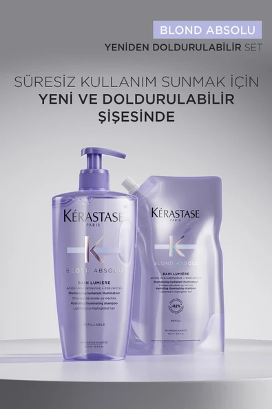 Kerastase Blond Absolu Bain Lumiere Işlem Görmüş Sarı Saçlar Için Parlaklık Veren Şampuan 500 ml - Resim 5