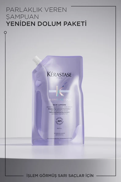 Kerastase Blond Absolu Bain Lumiere Işlem Görmüş Sarı Saçlar Için Parlaklık Veren Şampuan 500 ml - Resim 2