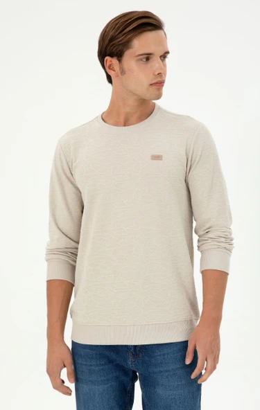 U.S. Polo Assn. Erkek Minimalist Uzun Kol Sweatshirt - Günlük Tarz