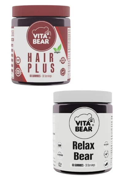 Vita Bear Relax Bear - Hair Plus Gummy 60'lı