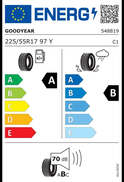 Goodyear 225/55R17 97Y Efficientgrip Performance MO Oto Yaz Lastiği (Üretim: 2024) - 2