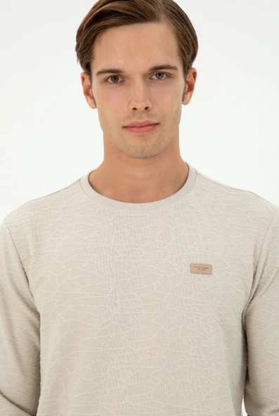 U.S. Polo Assn. Erkek Minimalist Uzun Kol Sweatshirt - Günlük Tarz - 2