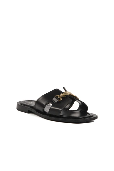 Ayakmod Siyah Hafif İnce Taban Kadın Terlik 246041 Z - Resim 3