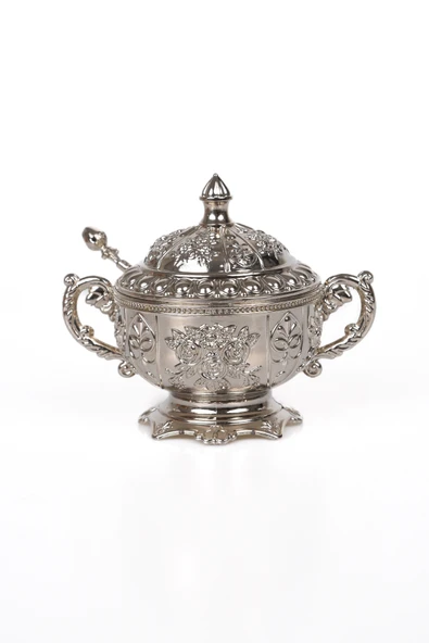 DMT COPPER HOME Gaziantep Bakır Zamak Şekerlik Kase Takımı yük:11cm Geniş:13 cm&(2'li Set takımı) - 2