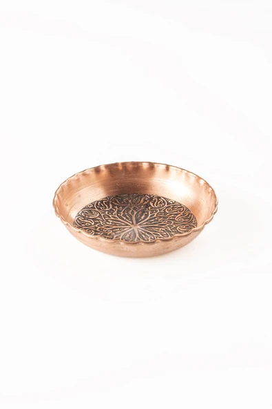 DMT COPPER HOME GAZİANTEP BAKIR ÇEREZLİK  KURUYEMİŞ  SUNUMLUK(12cm X 2,5cm) - 2