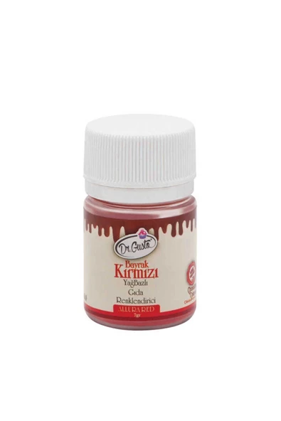 Dr. Gusto Gıda Boyası Yağ Bazlı Toz Bayrak Kırmızı 7 Gr ürün görseli 1