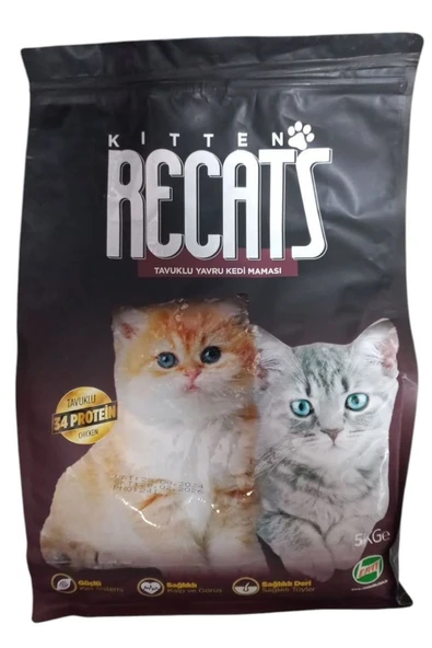 Hs Tarım Recats Kitten Tavuklu Yavru Kedi Maması 5 KG - 2