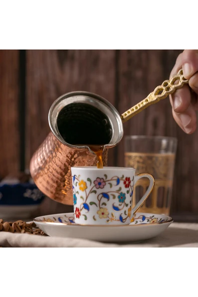 El Yapımı Dövme Bakır Cezve 4 Fincanlık 1. Kalite - 2