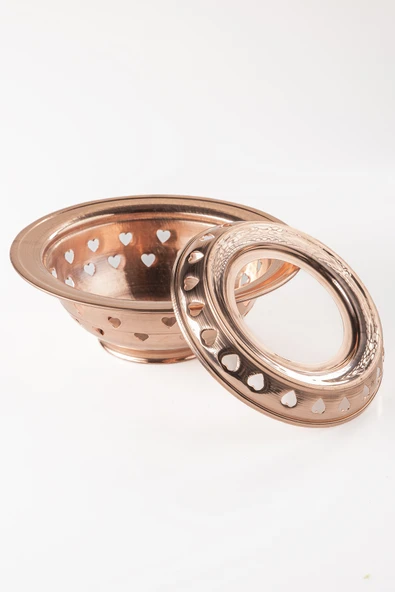 DMT Gaziantep Bakır Çaydanlık Takımı ve Balkon Sefası Takımı Komple EL KESKİ İŞLEMESİ - 5