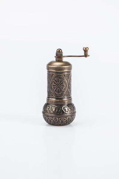 Gaziantep Mini Otantik Kahve Değirmeni Baharat Değirmeni yük:11cm Alt hazne çapı:4,8cm - 2