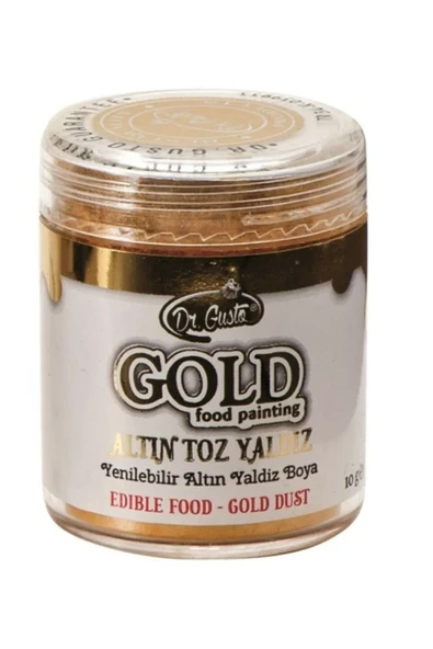 Dr Gusto Yenilebilir Yaldızlı Sim Boya Altın 10 Gr - 2