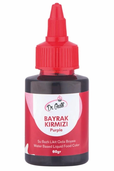 Dr. Gusto Bayrak Kırmızı Likit Gıda Boyası 60 Gr - 4