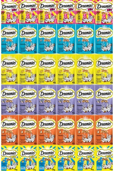 Dreamies Kedi Ödül Maması Karışık Paket 60 gr X36 Adet - 2