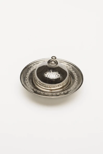 GAZİANTEP BAKIR EL YAPIMI KAHVE YANI SUNUMLUK MİNİ LOKUMLUK 2'Lİ SET (5,5cm*6cm 0,8mm kalınlık)