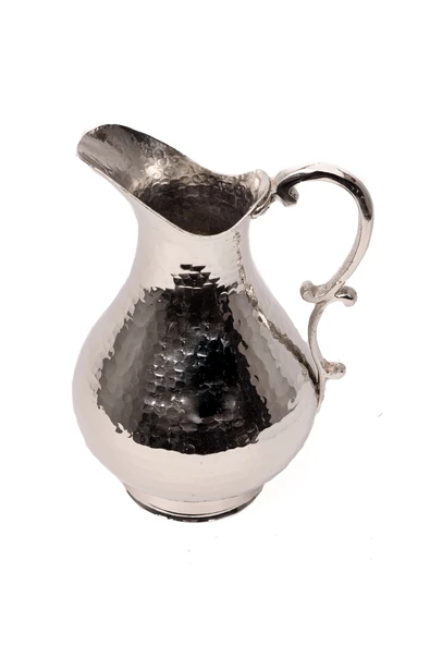 DMT Gaziantep Bakırdan Dövme Bakırdan 1,5 lt'lik Sürahi Beyaz