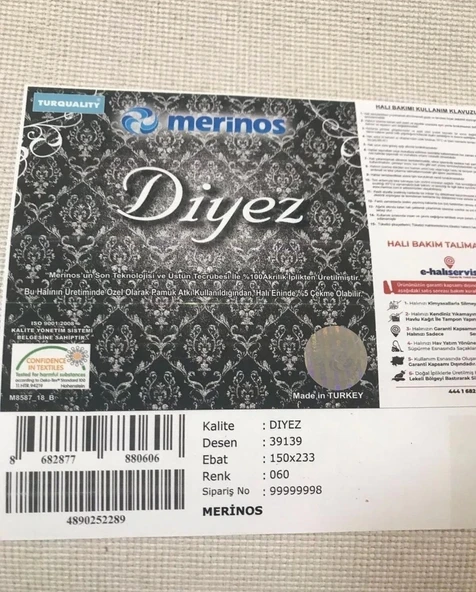 Merinos Halı 200x290 Diyez Koleksiyonu 39139-060 - 5