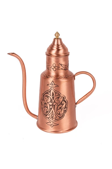 DMT GAZİANTEP BAKIRDAN AĞIR EL İŞLEMELİ YAĞDANLIK SOSLUK YÜKSEKLİK 20CM - 2