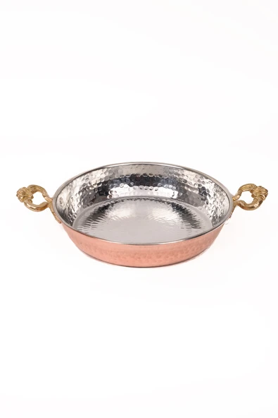 DMT Gaziantep Bakır Sahan Omlet Yumurta Tavası Mıhlama Sahan 1.sınıf 14 cm (kalaylı)