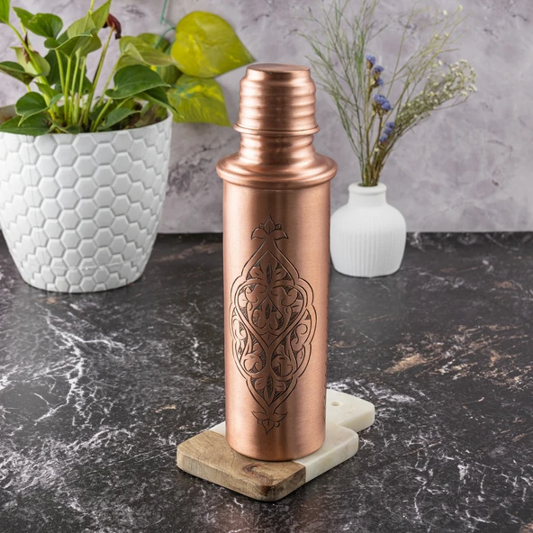 DMT BAKIR Motivasyonel Su Matarası Su Şişesi Suluk Spor Salonu Su Şişesi Bpa Içermez Suluk El işlemeli(ÖZEL KUTULU)HEDİYELİK - 3