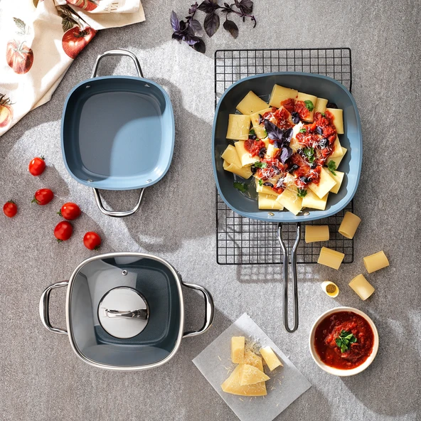 Schafer Gastronomie Master Seramik Tava 26 Cm-Siyah/Gri