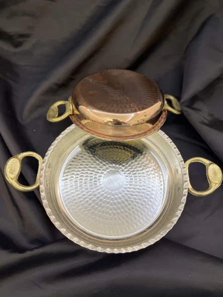 DMT Gaziantep Bakır Sahan Omlet Yumurta Tavası Mıhlama Sahan 1.sınıf 18 cm (kalaylı) - 3