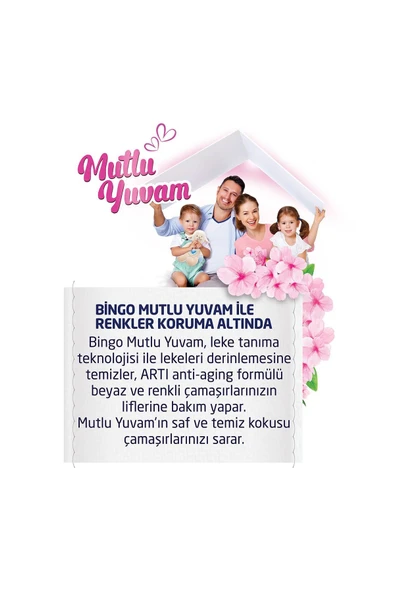 Bingo Matik 10 Kg Mutlu Yuvam Renkliler Ve Beyazlar Toz Çamaşır Deterjanı Ekonomi Paketi 2'li - 5