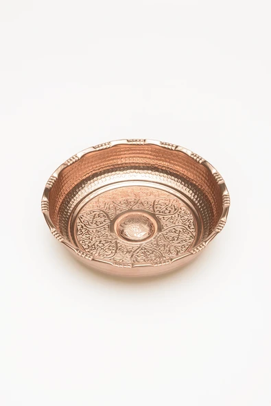 Gaziantep Bakırdan Otantik Hamam tası çap:18 cm 0,9mm kalınlık