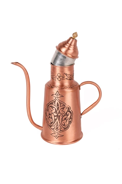 DMT GAZİANTEP BAKIRDAN AĞIR EL İŞLEMELİ YAĞDANLIK SOSLUK  YÜKSEKLİK 20CM