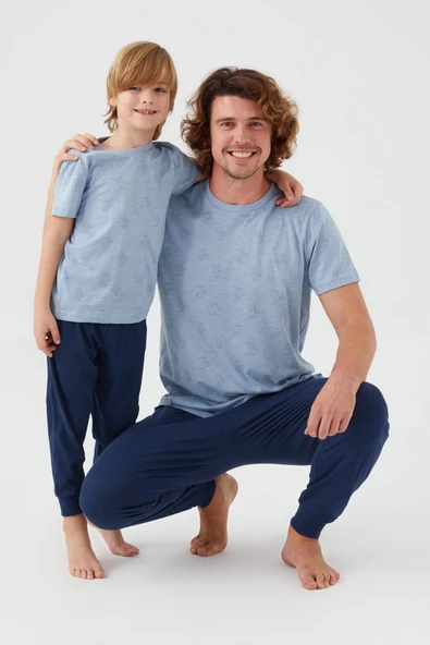 Arnetta 2504 Garson Parrot Erkek Çocuk Kısa Kol Pijama Takım - 3
