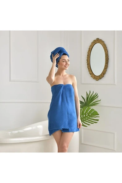 Banyo havlusu mavi