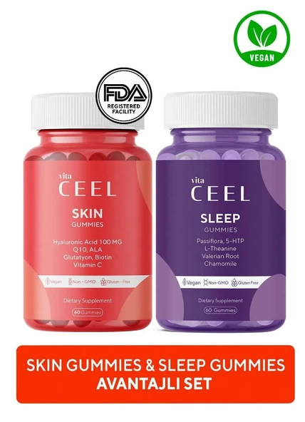 Vita Ceel Skin Gummies Cilt Vitamini - Sleep Gummies 60 Gummies