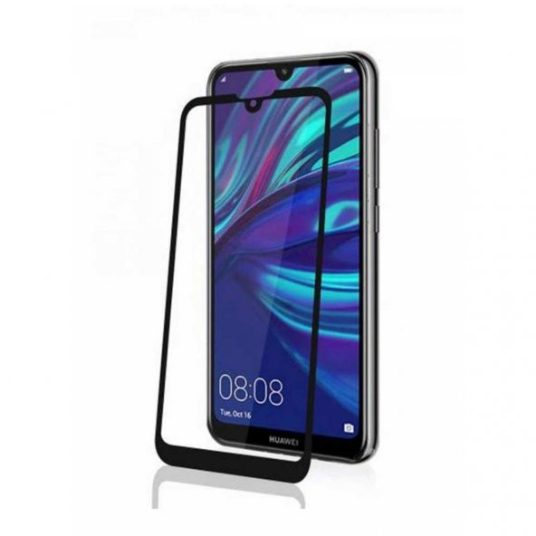 Huawei Y9 2019 Tam Kaplama 5D Tempered Cam Ekran Koruyucu