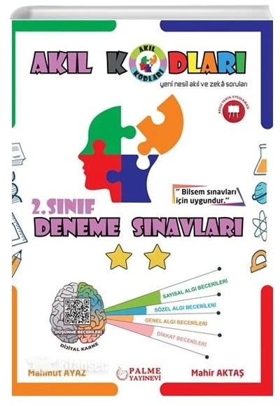 2. Sınıf Akıl Kodları Deneme Sınavı Palme Yayınevi ürün görseli