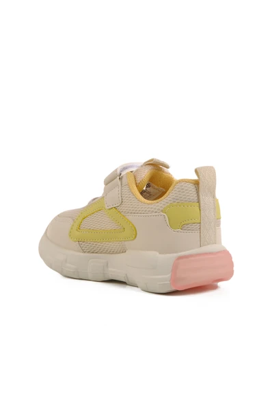 Pepino Krem Cırtlı Işıklı Hafif Unisex Çocuk Spor Ayakkabı 1909 B - 4