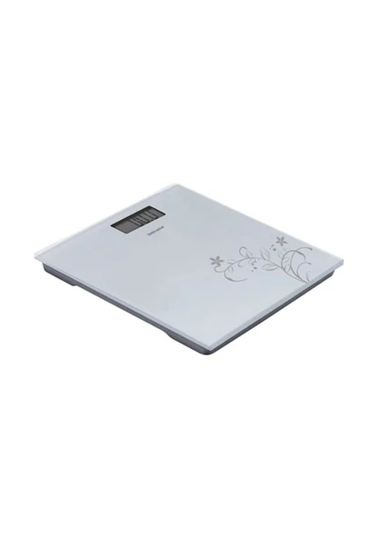 Goldmaster GM-7175W Slimfit Gri Çiçekli Dijital Baskül