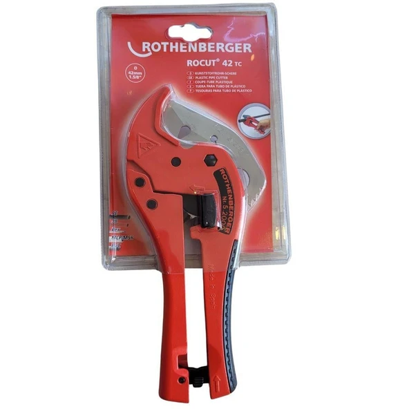 Rothenberger Rocut TC 42 0-42 mm Plastik Boru Kesme Makası - 3