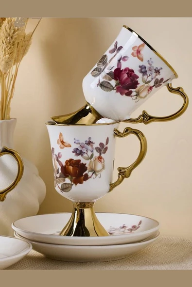 Perotti Rose Garden 2 li Porselen Fincan Takımı 16831