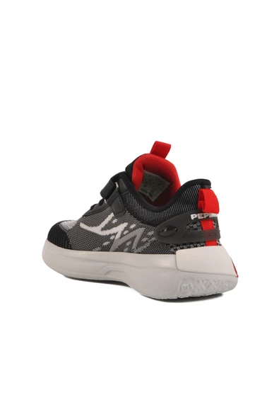 Pepino Siyah Cırtlı Fileli Hafif Erkek Çocuk Spor Ayakkabı 1966 F - 4